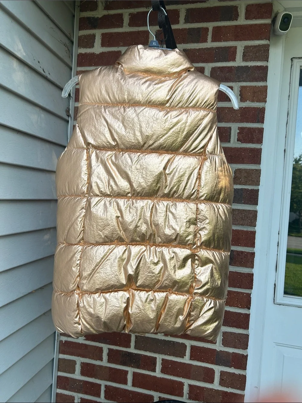 Old Navy Metallic Rose Gold Puffer Vest for Kids